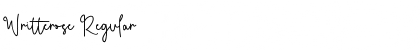 Writterose Regular Font