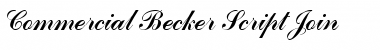 Commercial Becker Script Join Regular Font