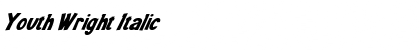 Youth Wright Italic Font