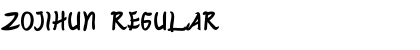 ZOJIHUN Regular Font