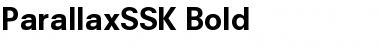 ParallaxSSK Bold Font