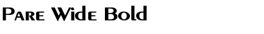 Download Pare Wide Font Download Pare Wide Font