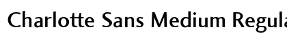 Charlotte Sans Medium Regular preview