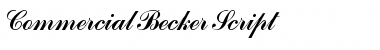 Commercial Becker Script Regular Font