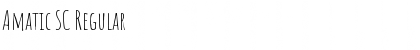 Amatic SC Regular Font Amatic SC Regular Font