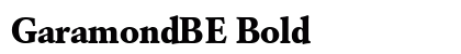 GaramondBE Bold preview