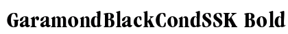 GaramondBlackCondSSK Bold preview
