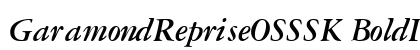 GaramondRepriseOSSSK BoldItalic Preview