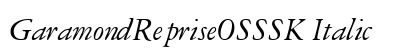 GaramondRepriseOSSSK Italic preview