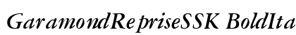 GaramondRepriseSSK BoldItalic Preview