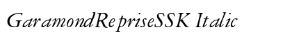 GaramondRepriseSSK Italic Preview