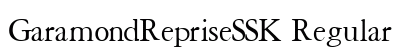 GaramondRepriseSSK Regular preview