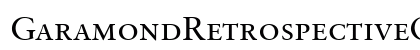 GaramondRetrospectiveOldStyleSSiSmallCaps Medium preview