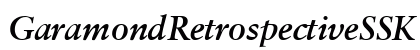 GaramondRetrospectiveSSK Bold Italic Preview