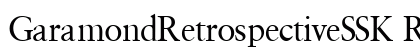 GaramondRetrospectiveSSK Regular preview