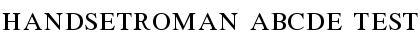 Download HandsetRoman_ABCDE_test Font