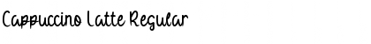 Cappuccino Latte Regular Font