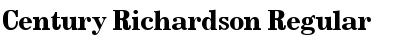 Century-Richardson Regular Font