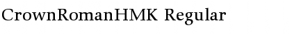 Download CrownRomanHMK Font