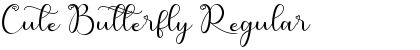 Cute Butterfly Regular Font