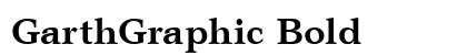 GarthGraphic Bold preview
