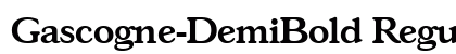 Gascogne-DemiBold Regular preview