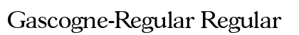 Gascogne-Regular Regular preview