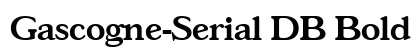 Gascogne-Serial DB Bold preview