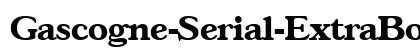 Gascogne-Serial-ExtraBold Regular preview