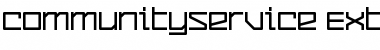 CommunityService ExtraBold Font CommunityService ExtraBold Font