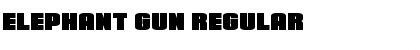 Elephant Gun Regular Font