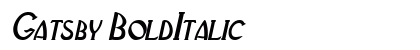 Gatsby BoldItalic Preview
