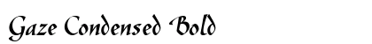 Gaze Condensed Bold preview