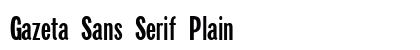 Gazeta Sans Serif Plain preview