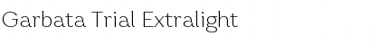 Garbata Trial Extralight Font