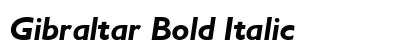 Gibraltar Bold Italic Preview