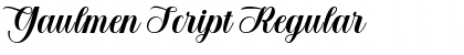 Gaulmen Script Regular Font