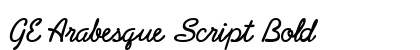 GE Arabesque Script Bold preview