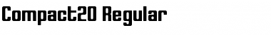 Compact20 Regular Font