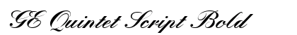 GE Quintet Script Bold preview
