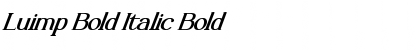 Luimp Bold Italic Bold Font