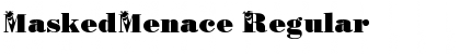 MaskedMenace Regular Font