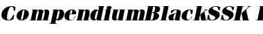 CompendiumBlackSSK Italic Font