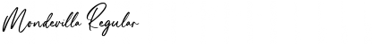 Mondevilla Regular Font Mondevilla Regular Font