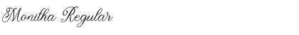 Monitha Regular Font