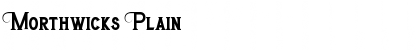 Morthwicks Plain Font