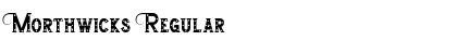Morthwicks Regular Font
