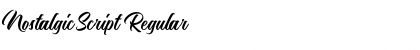 Nostalgic Script Regular Font