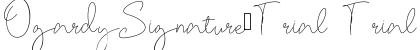 Download OgardySignature-Trial Font