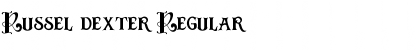 Russel dexter Regular Font